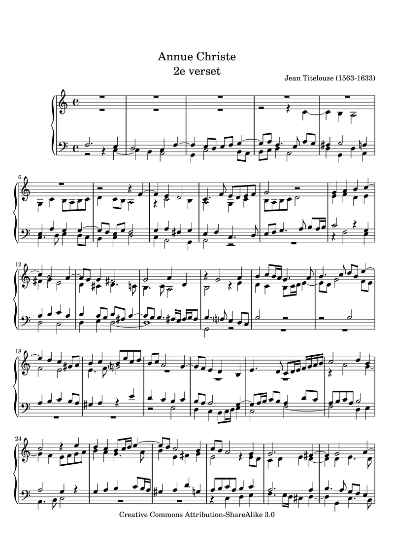 Annue Christe 2E Verset Piano Sheet Music Page 1 Free PDF