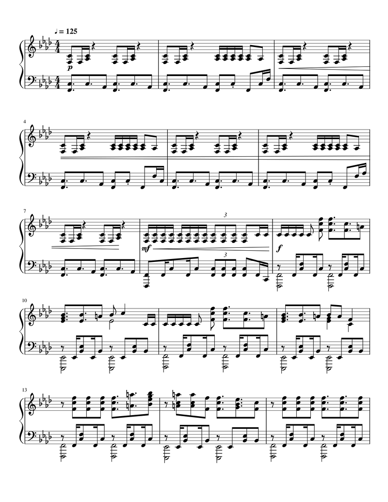 AS IF IT'S YOUR LAST Piano Sheet Music Page 1 Free PDF