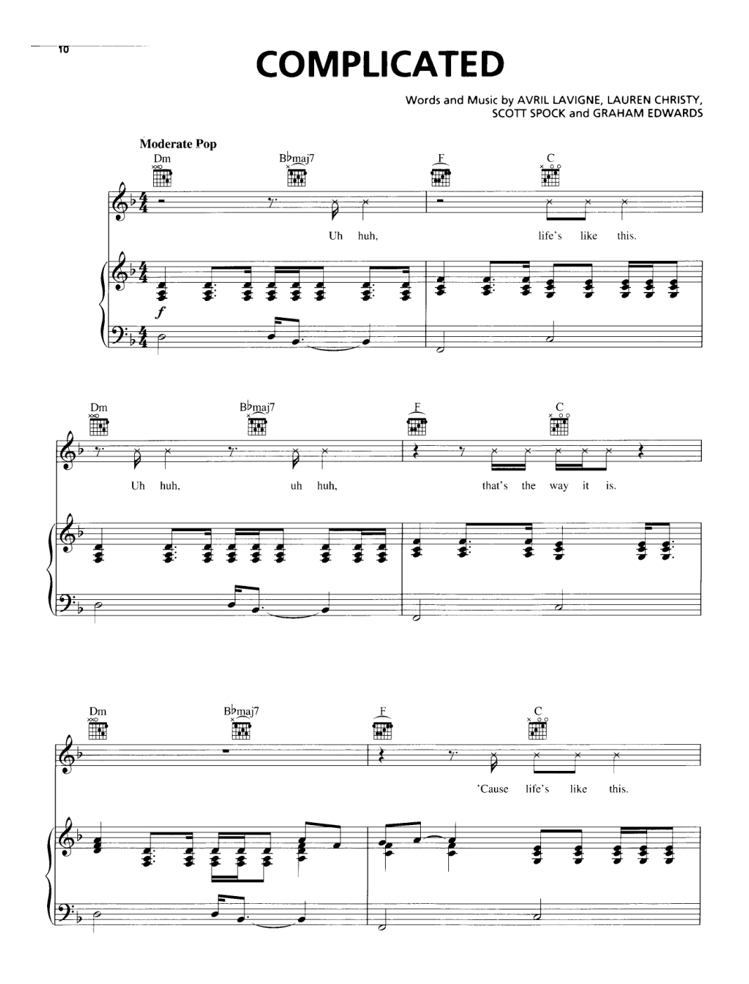 Complicated Piano Sheet Music Page 1 Free PDF