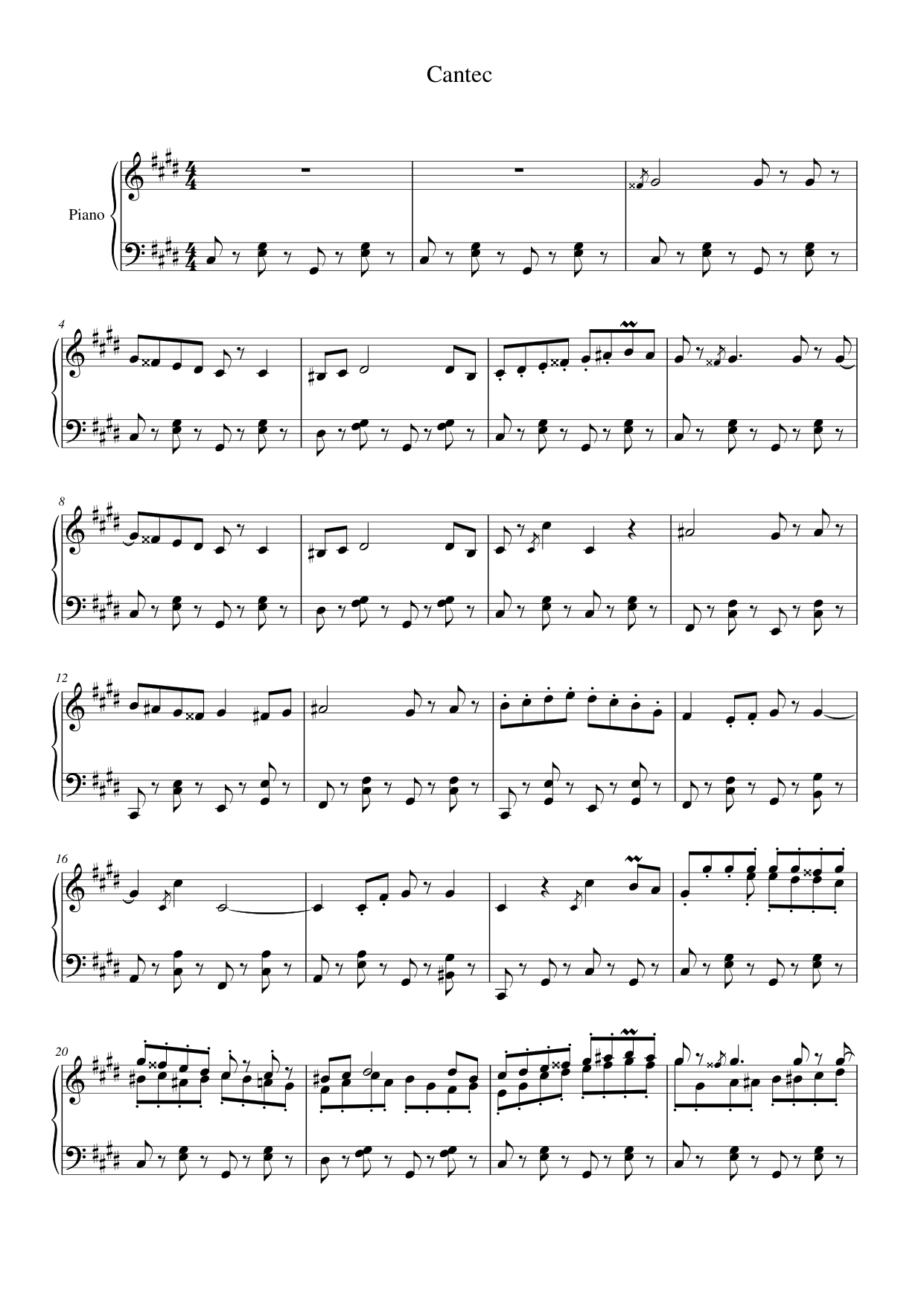 Cantec Lyrics & Chords Folio