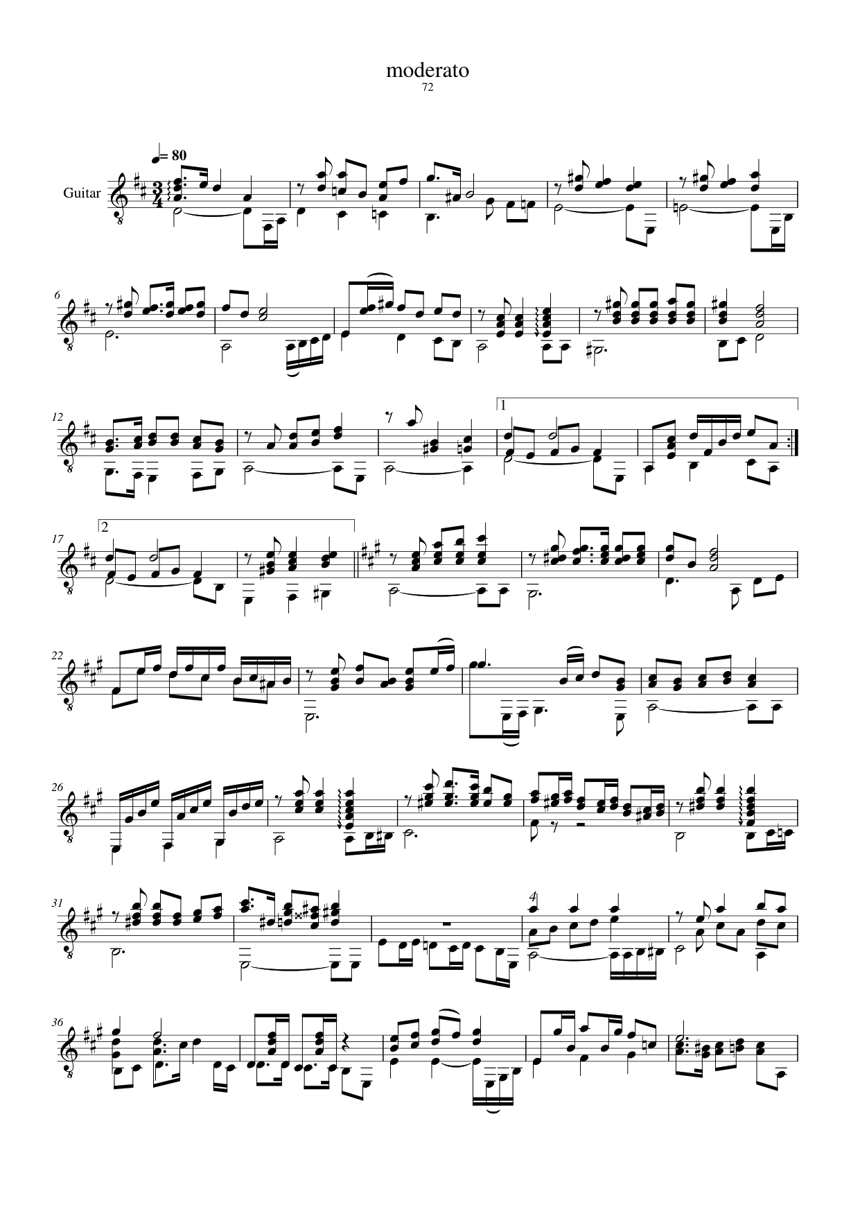Chiffrage de l'accord parfait Piano Sheet Music Page 1 Free PDF