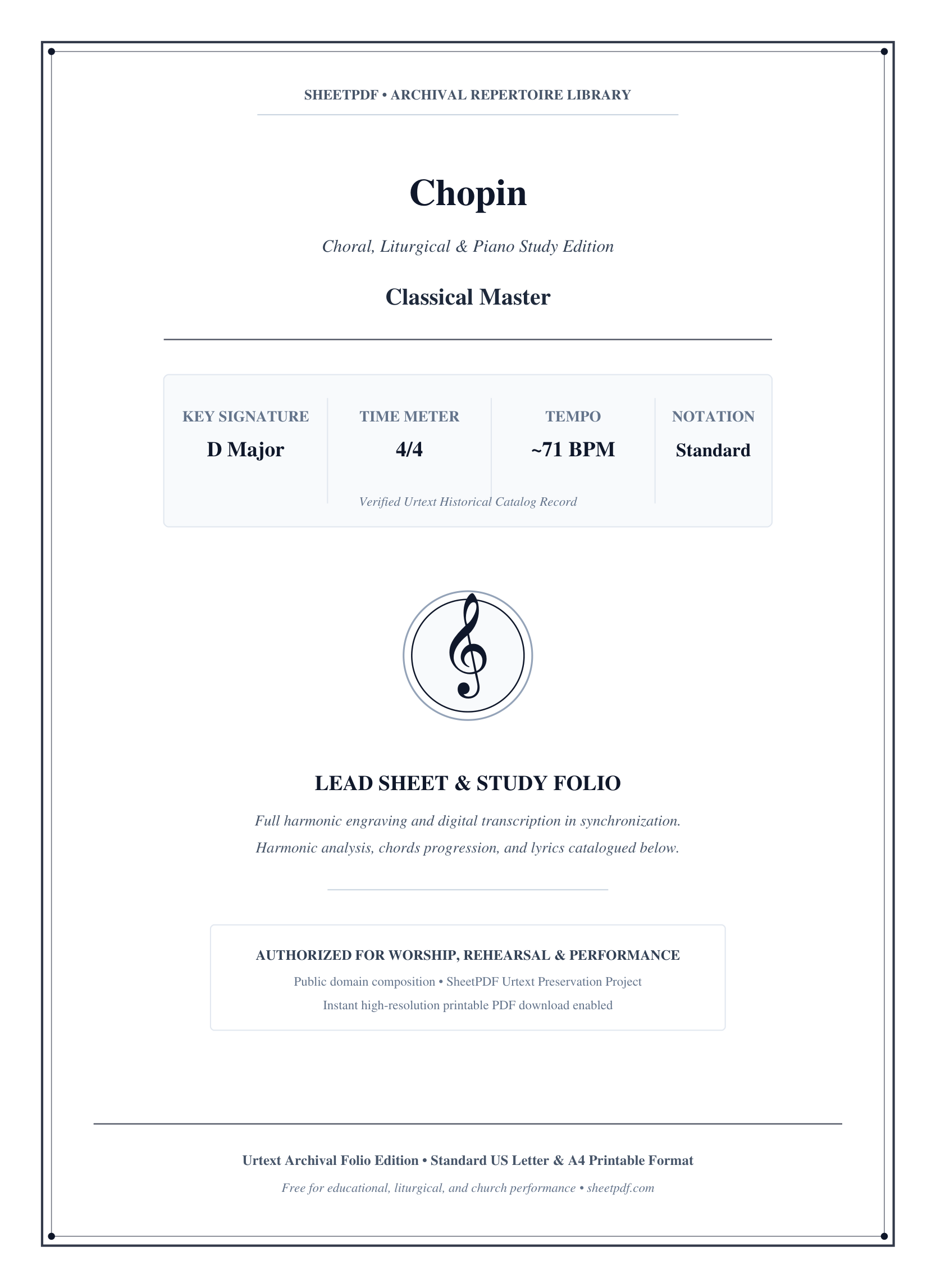 Chopin Piano Sheet Music Score Page 1
