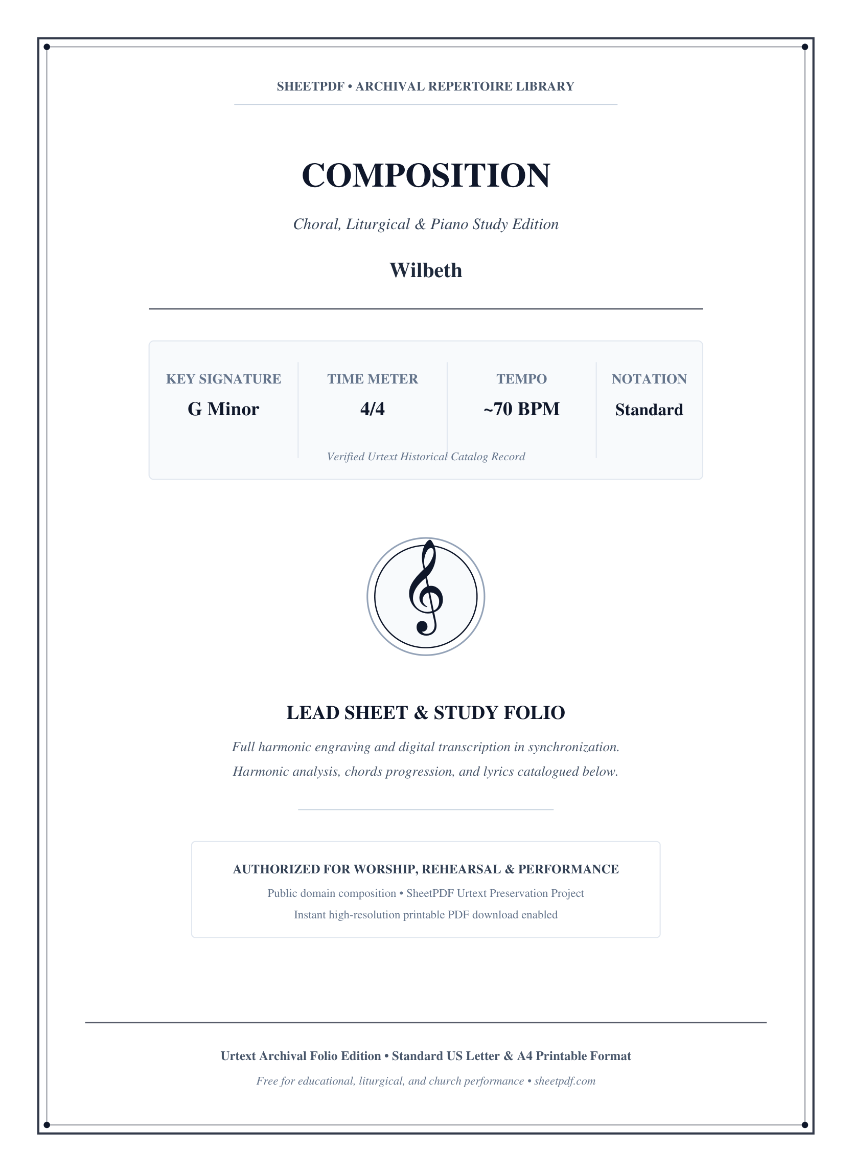 COMPOSITION Piano Sheet Music Page 1 Free PDF