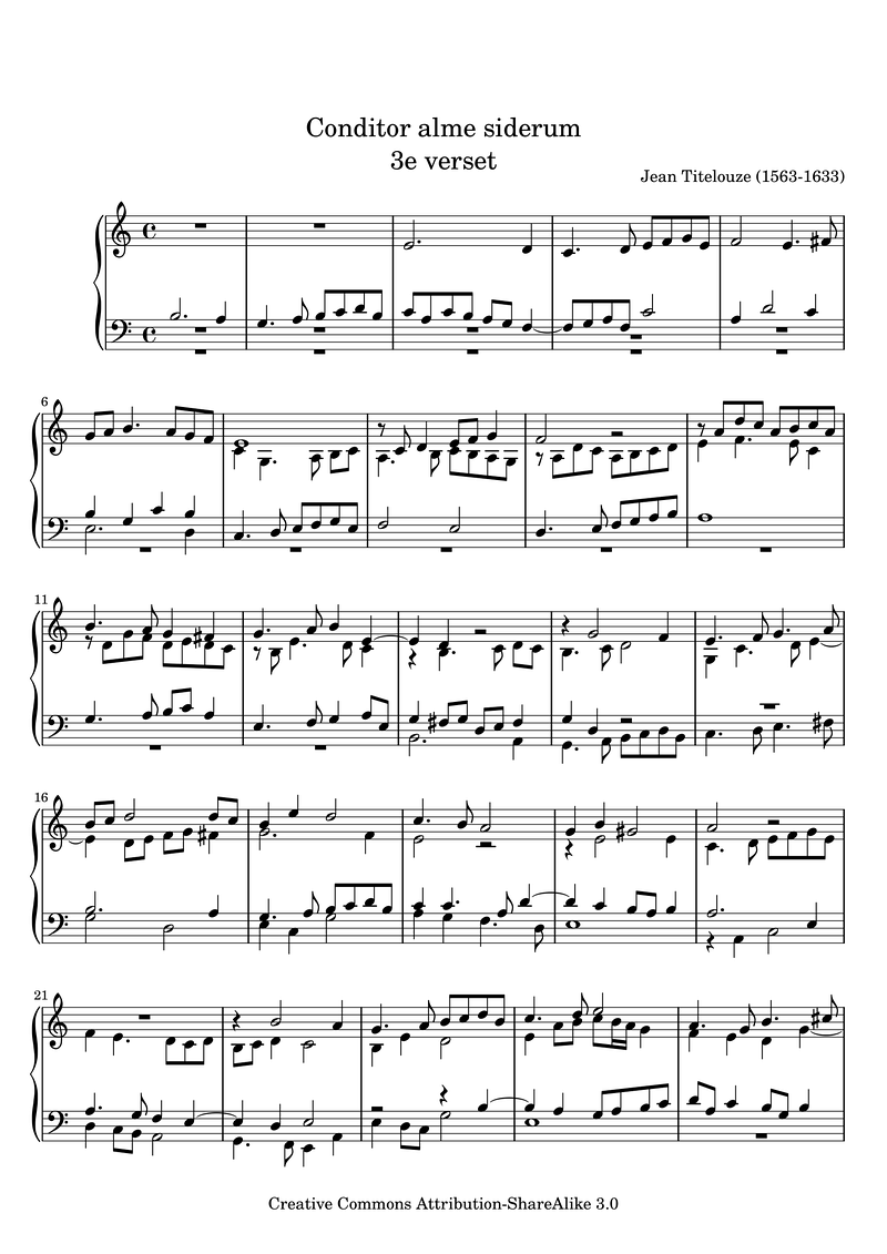 Conditor Alme Siderum 3E Verset Piano Sheet Music Page 1 Free PDF