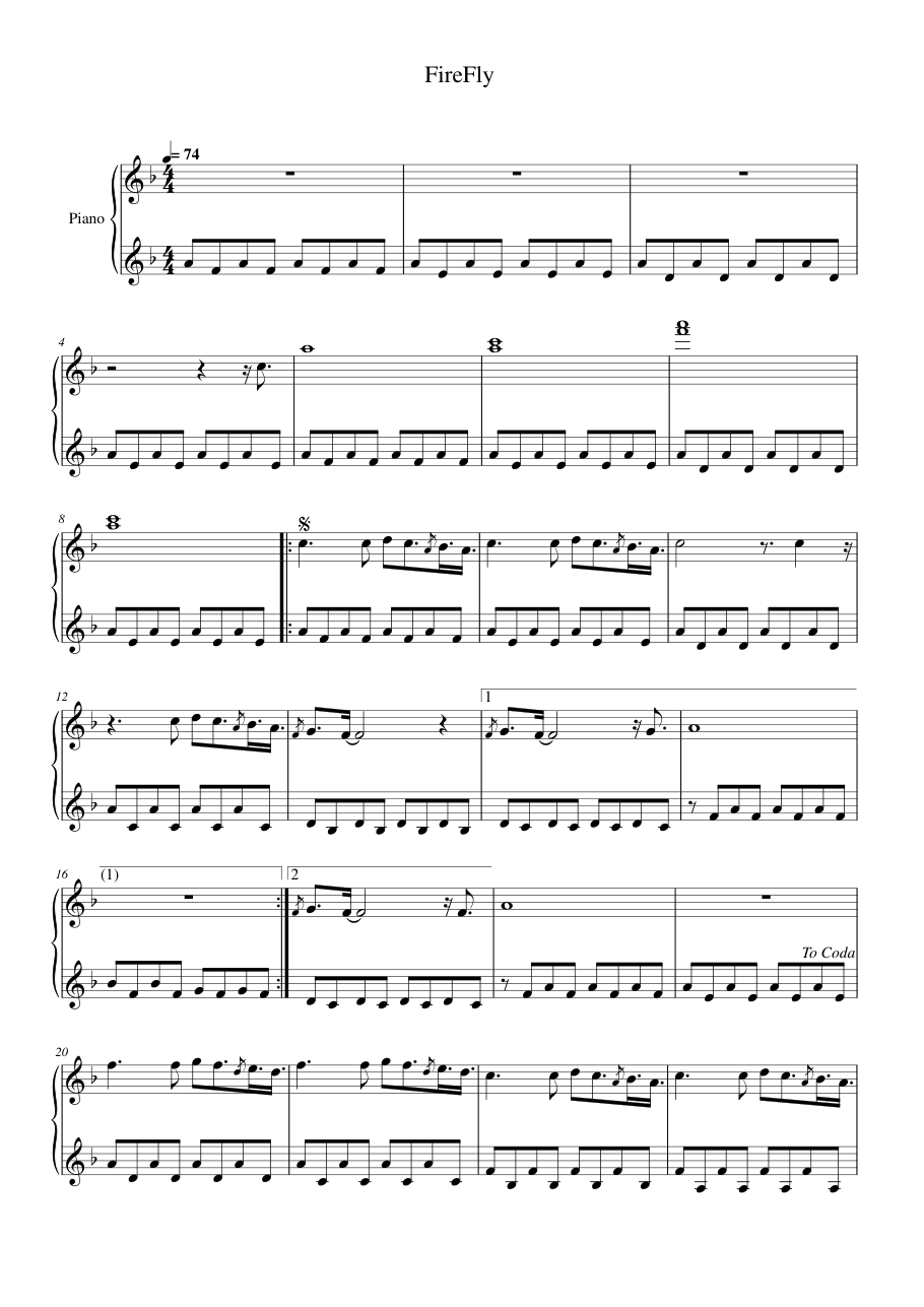 FireFly Lyrics & Chords Folio