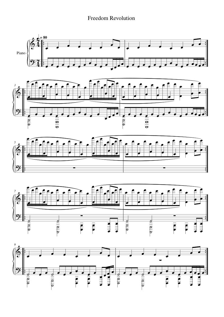 Freedom Revolution Lyrics & Chords Folio