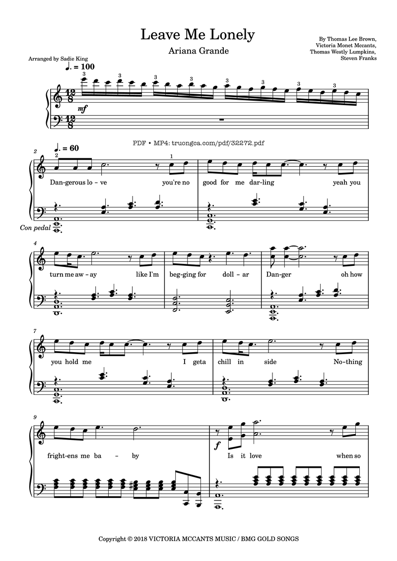 Good to You Piano Sheet Music Page 1 Free PDF