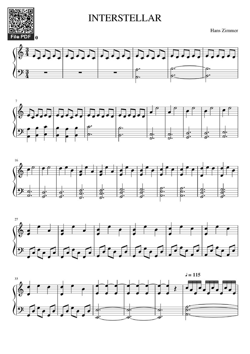 First Step Piano Sheet Music Page 1 Free PDF