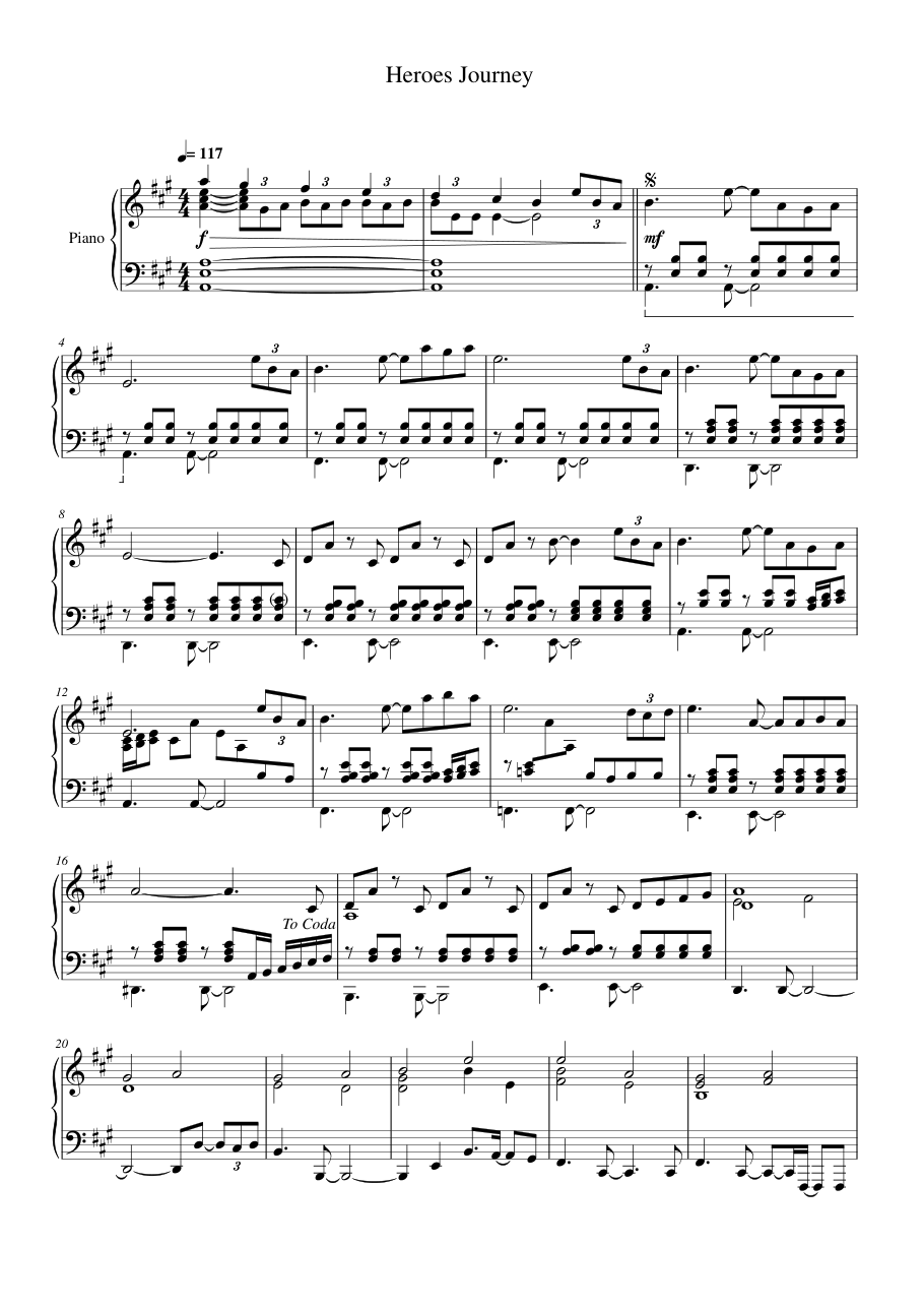 Heroes Journey Lyrics & Chords Folio