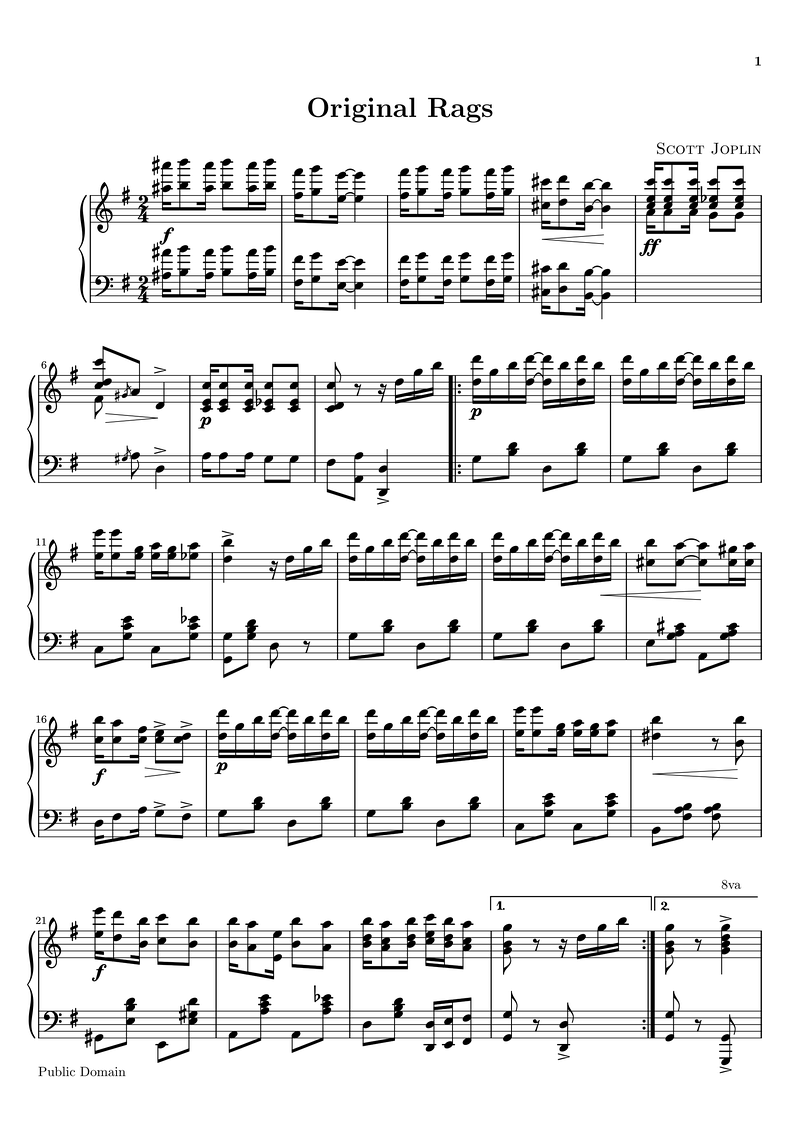 Home Piano Sheet Music Score Page 1