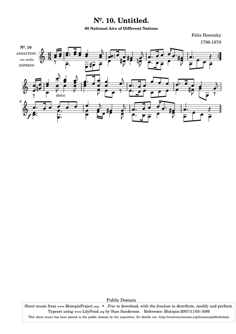 Horetzky10 Piano Sheet Music Page 1 Free PDF