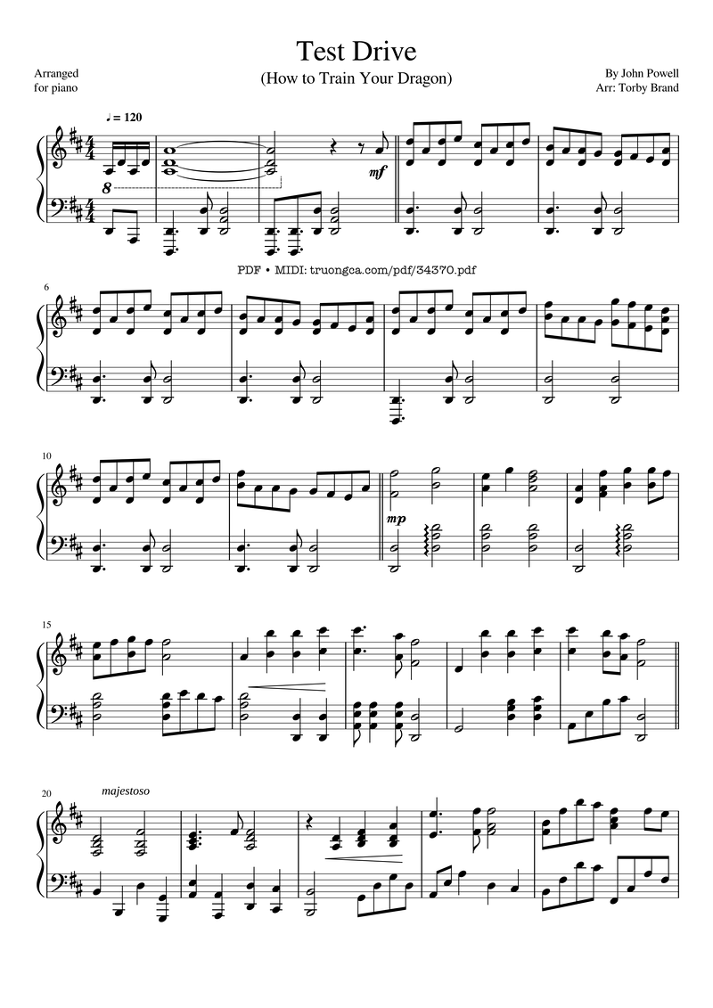 How to Train Your Dragon Medley Lyrics & Chords Folio