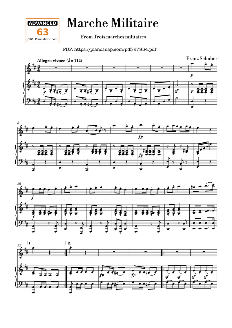 Itai Piano Sheet Music Score Page 1