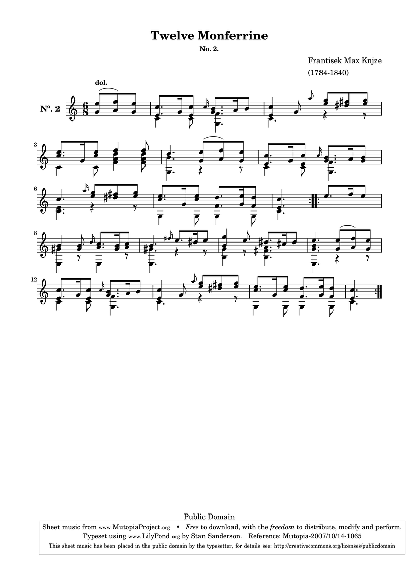 Knjze12Monfer B Piano Sheet Music Page 1 Free PDF