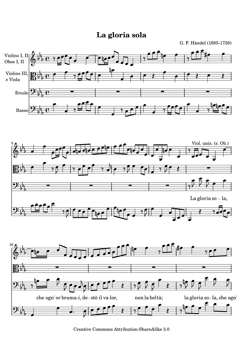 La Gloria Sola Piano Sheet Music Page 1 Free PDF