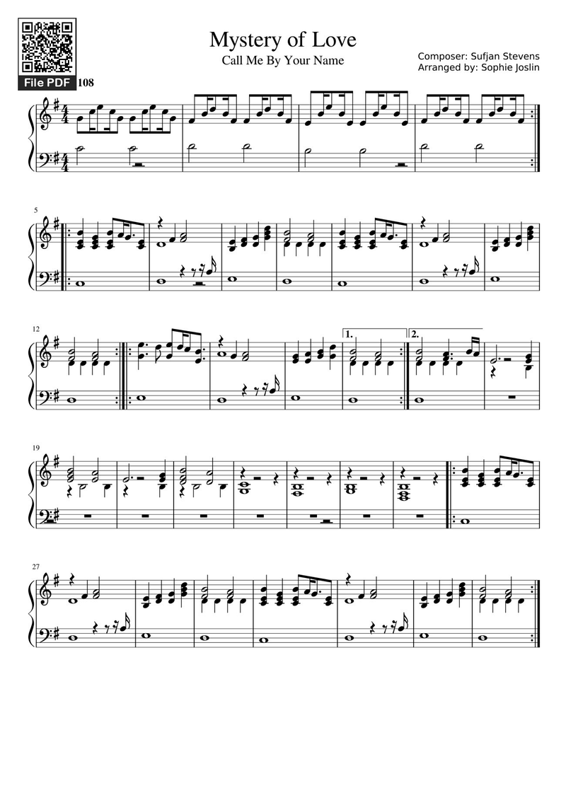 Love Is A Mystery Piano Sheet Music Page 1 Free PDF