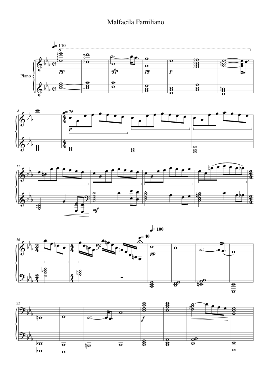 Malfacila Familiano Lyrics & Chords Folio