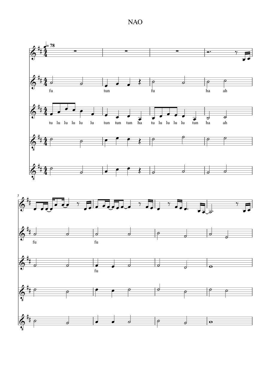 NAO Lyrics & Chords Folio