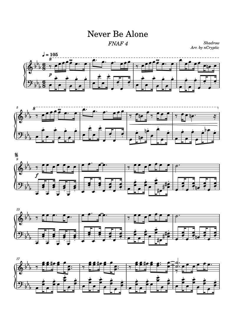 Never Be Alone Lyrics & Chords Folio