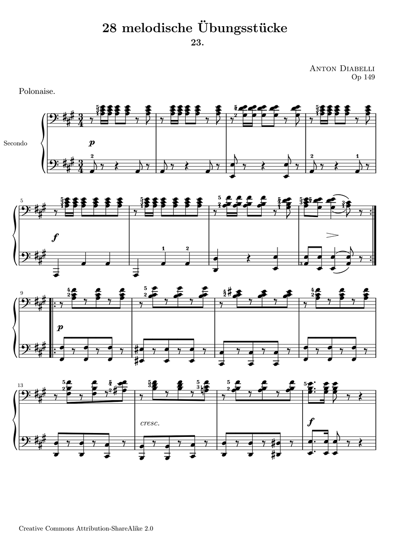 Op149 23 Piano Sheet Music Page 1 Free PDF