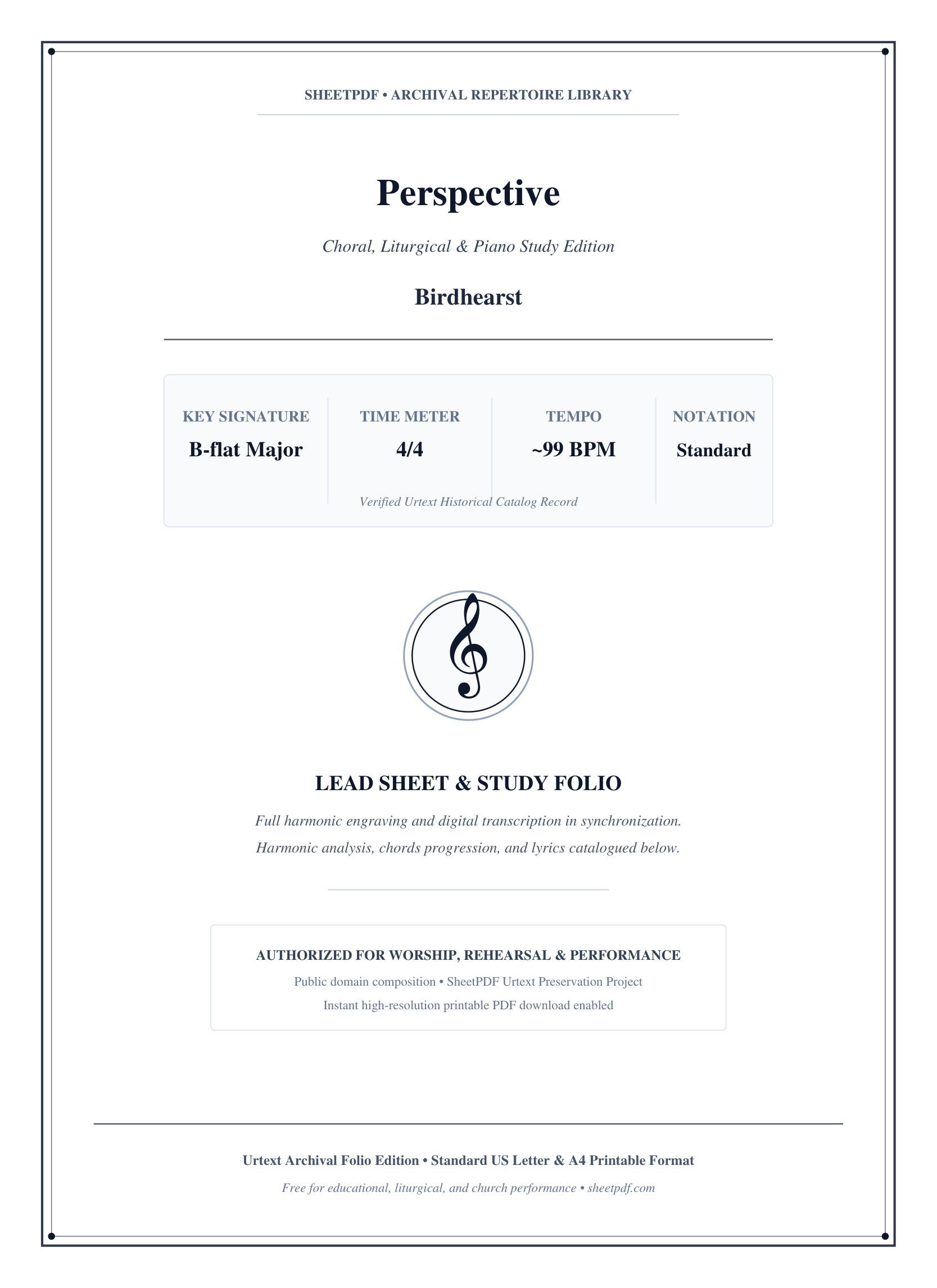 Perspective Lyrics & Chords Folio