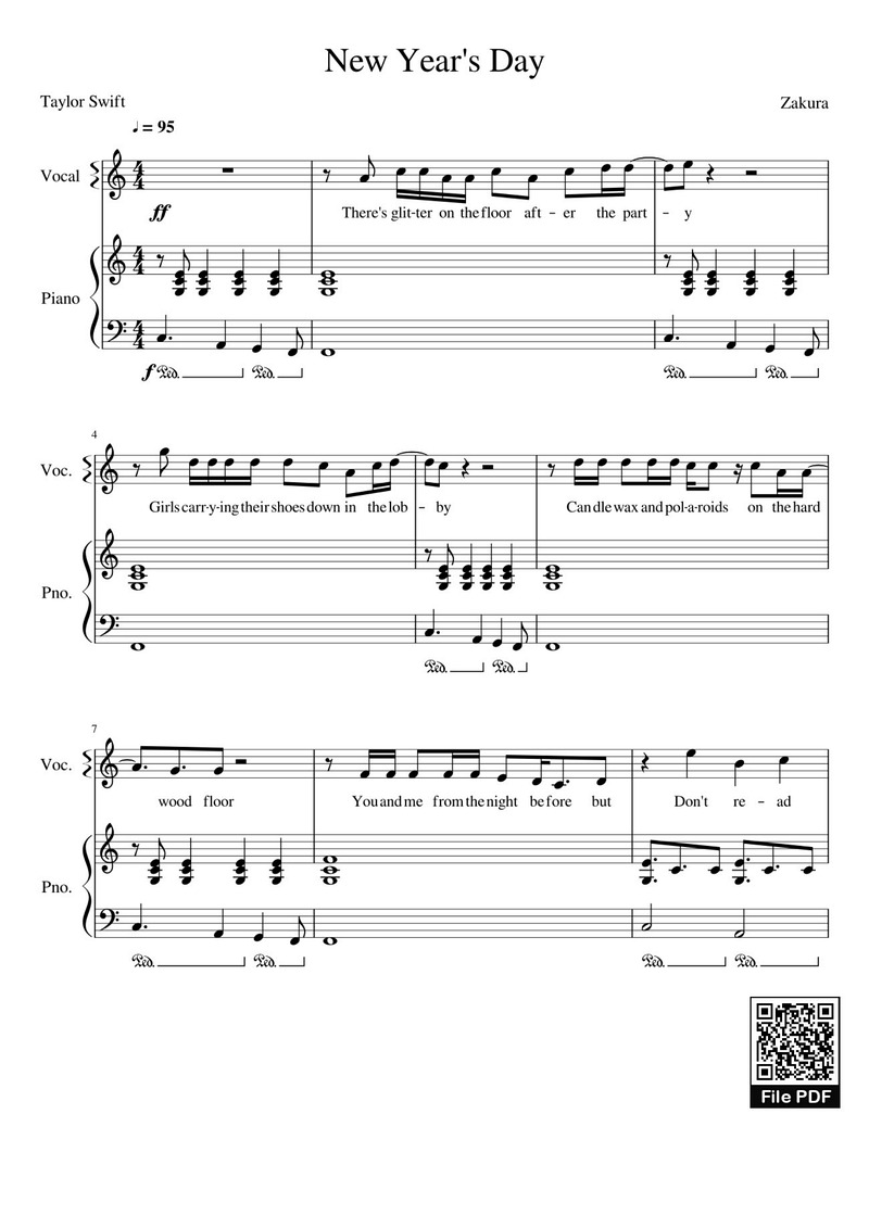 New Day Piano Sheet Music Page 1 Free PDF