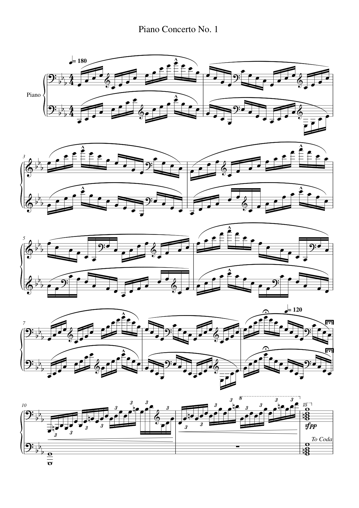 Piano Concerto No. 1 Lyrics & Chords Folio
