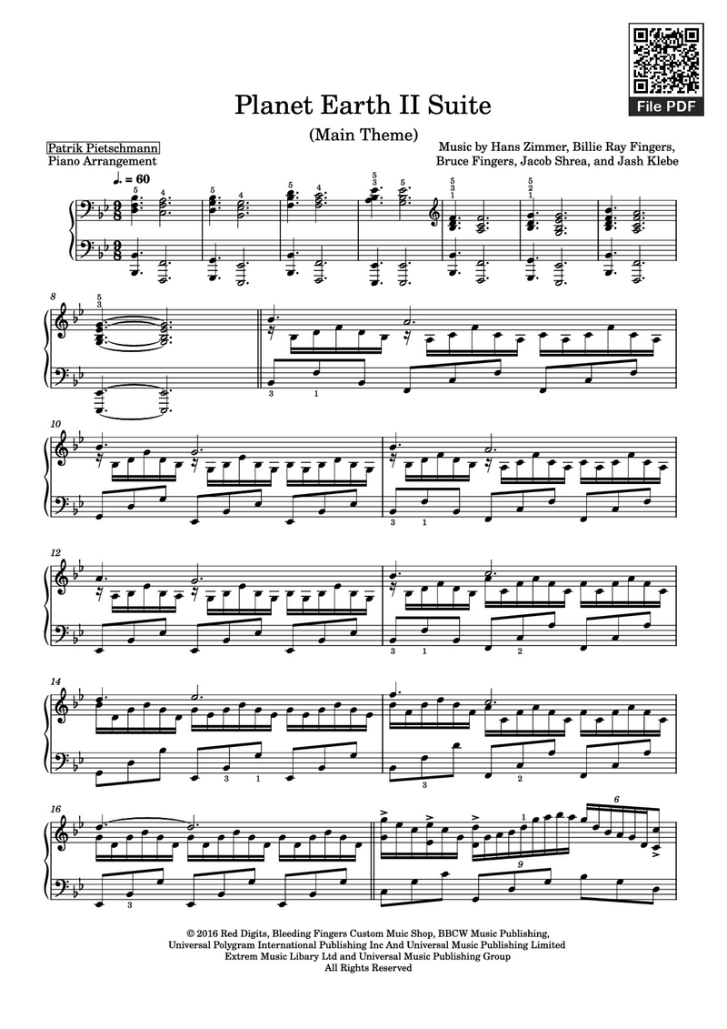 Piano Suite, Op. 25 Piano Sheet Music Page 1 Free PDF