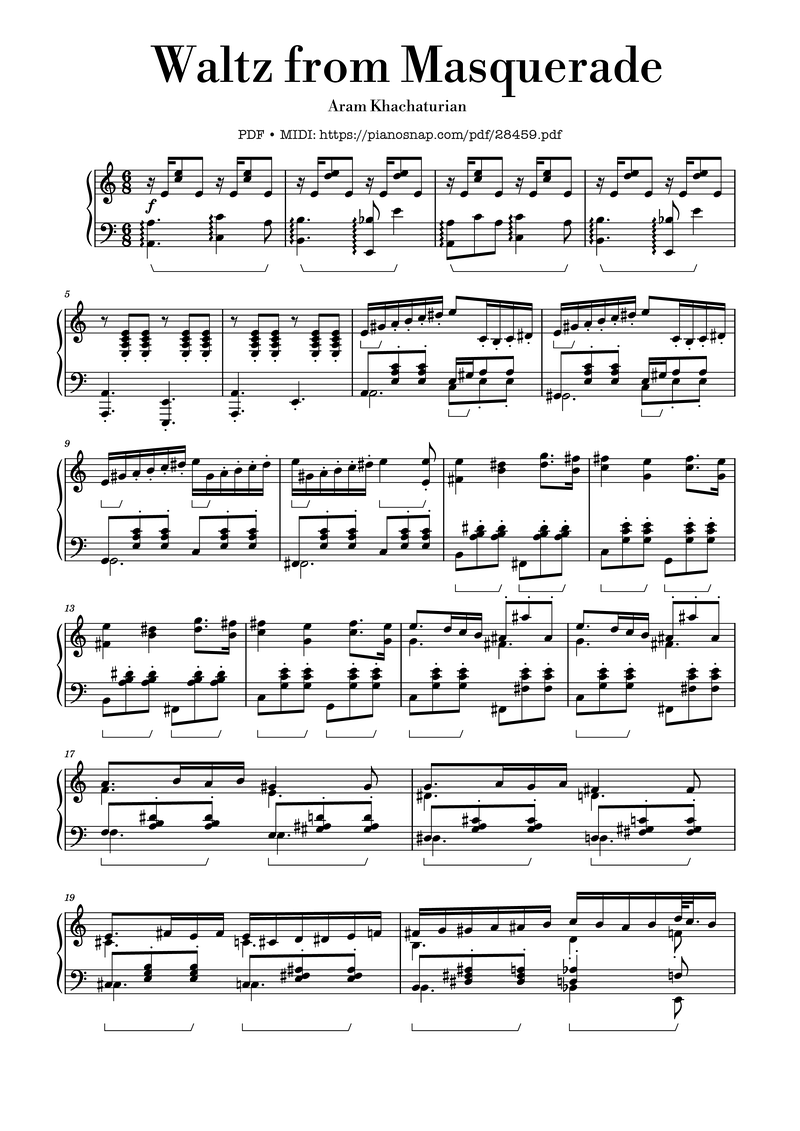 Piano Trio No. 1 Piano Sheet Music Page 1 Free PDF