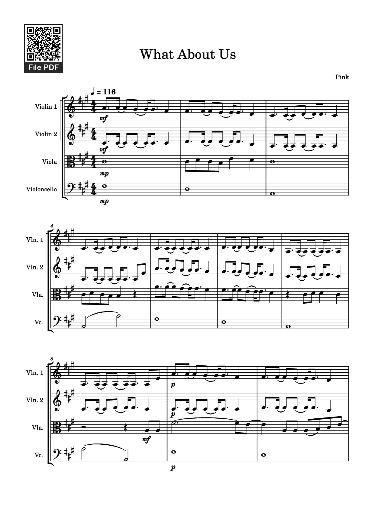 What About Us Violin Piano Sheet Music Page 1 Free PDF