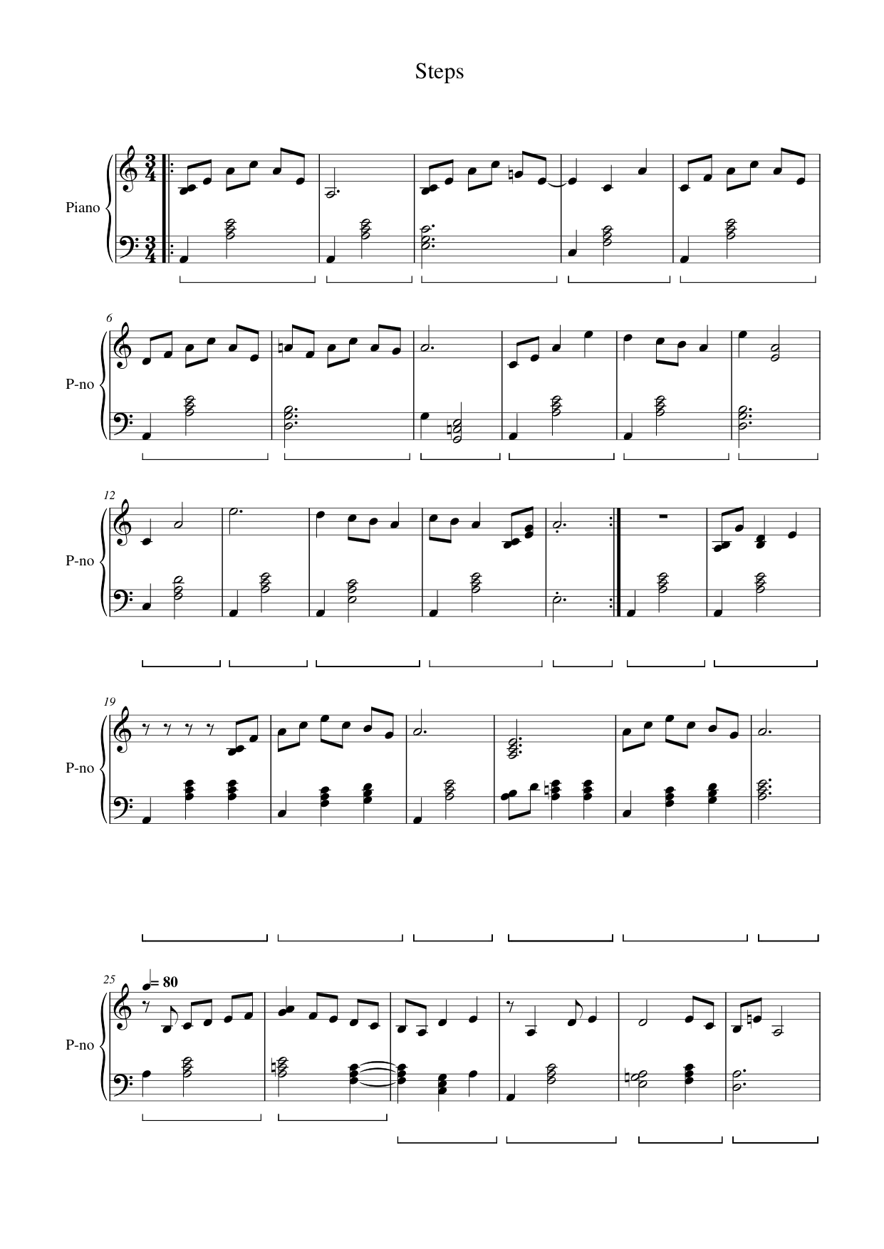 Steps Lyrics & Chords Folio