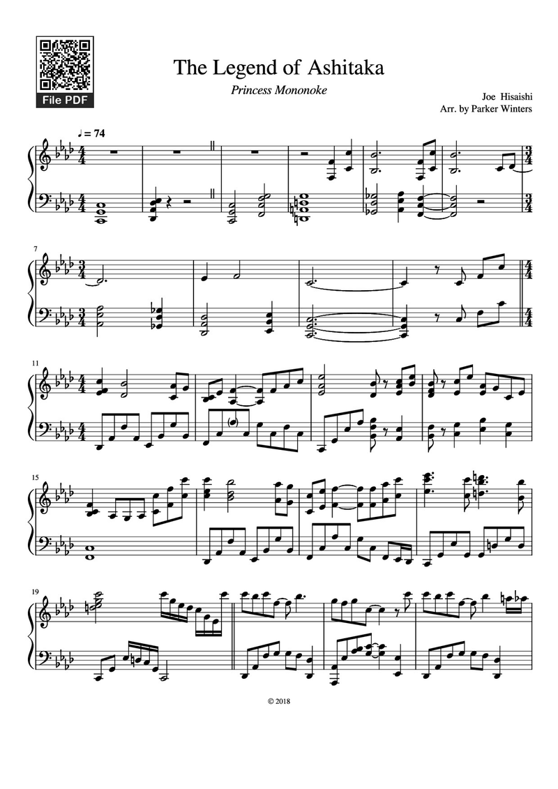 The Legend Piano Sheet Music Page 1 Free PDF