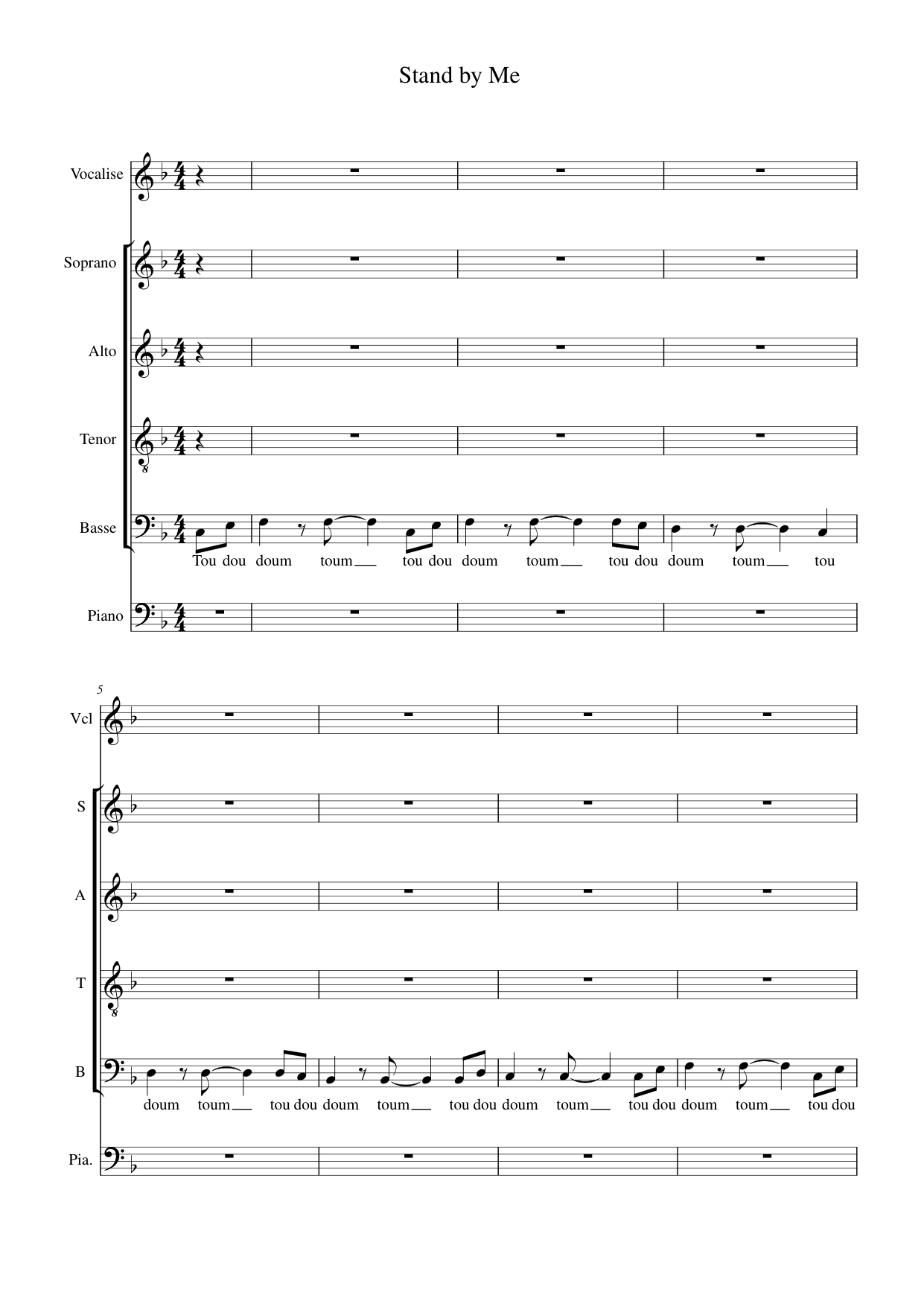 Stand by Me Piano Sheet Music Page 1 Free PDF