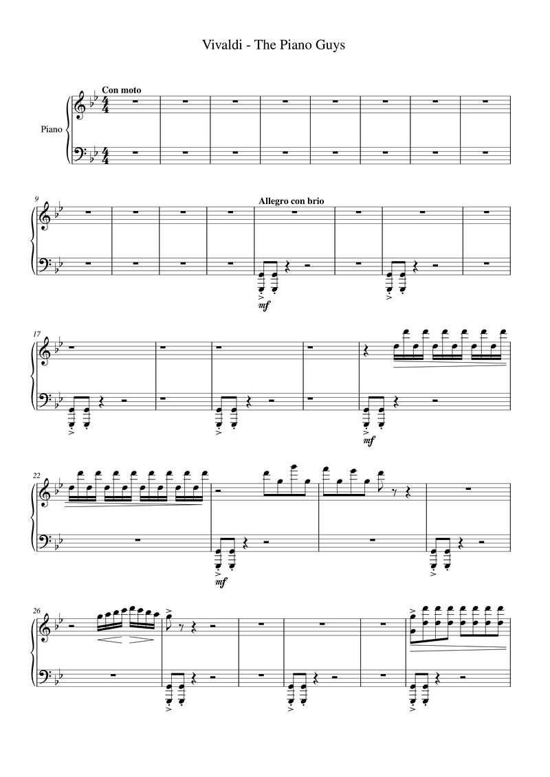 Vivaldi Lyrics & Chords Folio