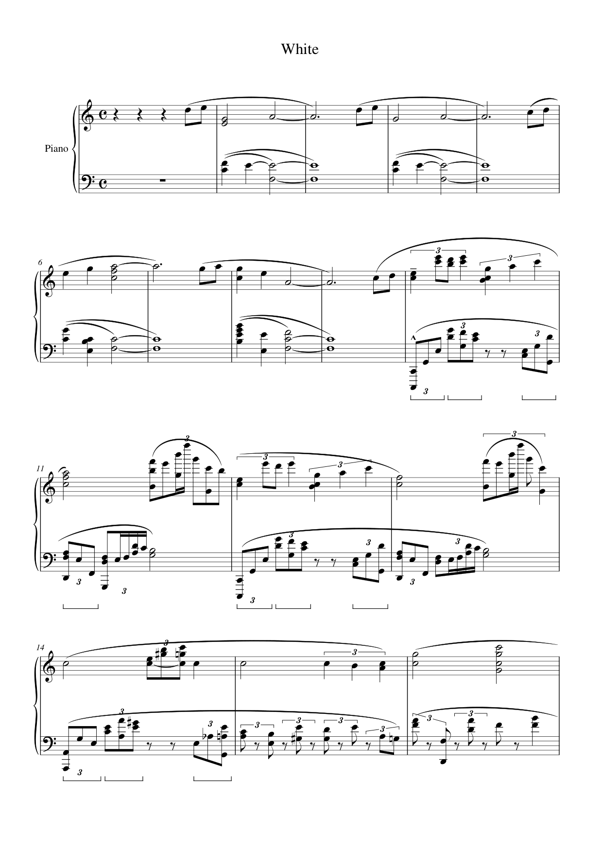 White Lyrics & Chords Folio