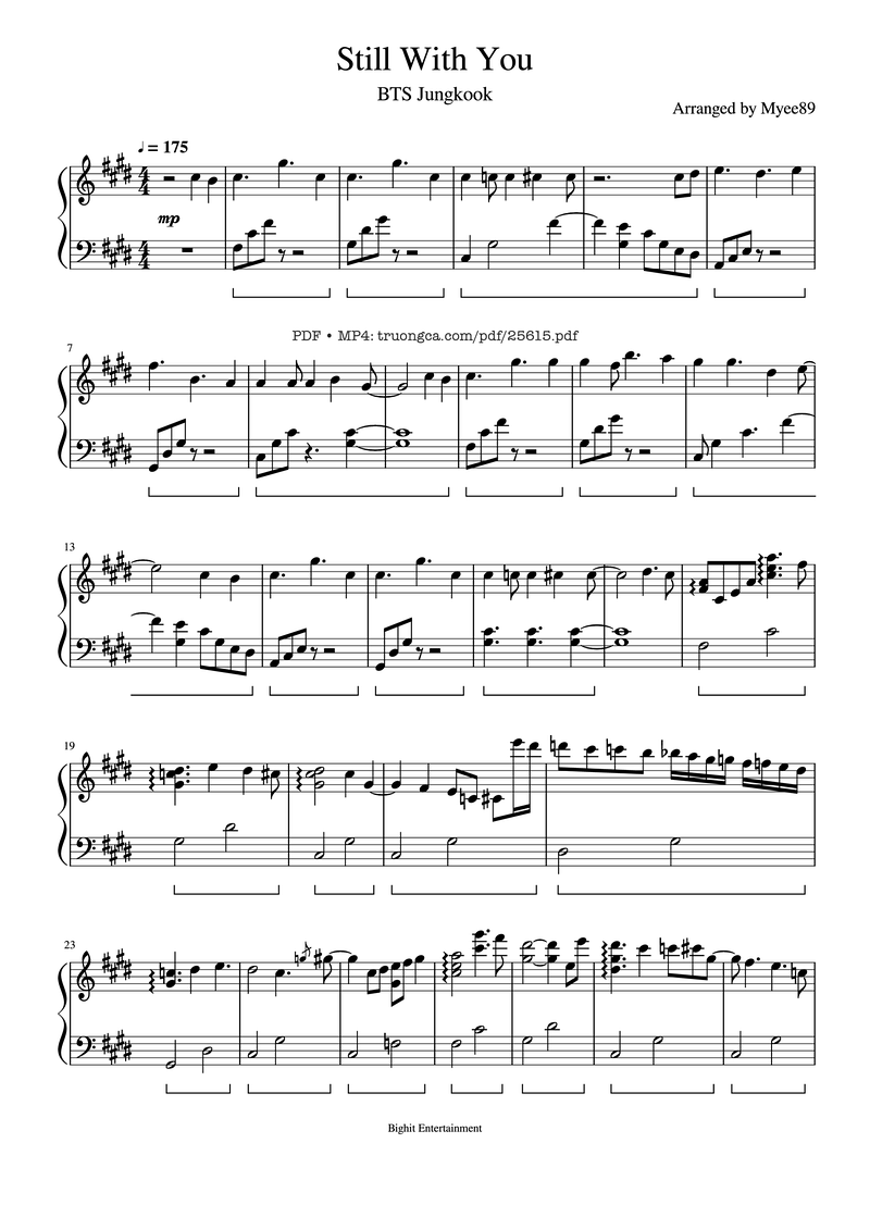 With You Lyrics & Chords Folio
