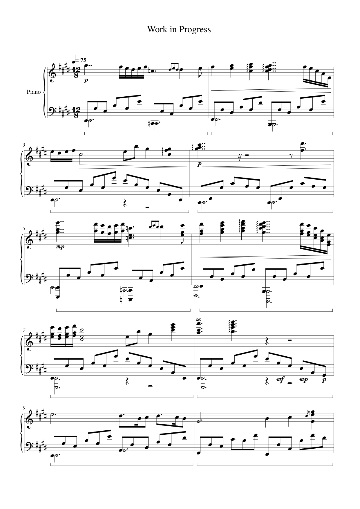 Work in Progress Lyrics & Chords Folio