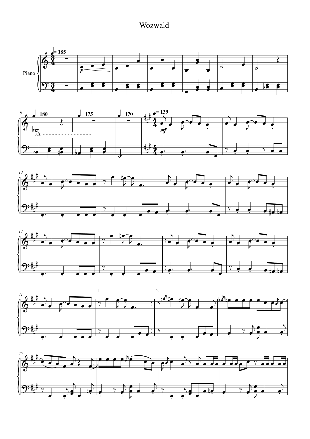 Wozwald Lyrics & Chords Folio