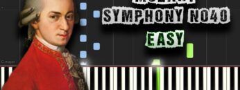 Mozart – Symphony No. 40 [Easy Piano Tutorial]