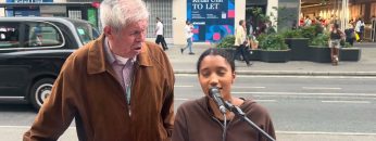 Man with Glorious voice Joins me to Sing Amazing Grace